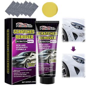 مجموعة مزيل خدش سيارة خدش Nano Sparkle ، Magic Nano Sparkle Cleaning Cloth Car Scratch Remover ، قطعة قماش Nano Sparkle ومعجون خدش السيارات لإصلاح الخدش العميق