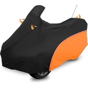Can Am Spyder RT Cover 2020-2025, Can Am Spyder Cover Heavy Duty Waterproof Oxford Fabric, All Weather Waterproof and Dustproof with Reflective Stripe (Black Gray)