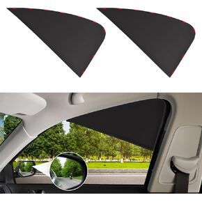 XCBYT Magnetic Car Window Shades for Driver, 2 Pack Front Side Window Sun Shades, Strong Magnets Sun Glare Blocker for SUV Truck Sedan, Heat & UV Protection Car Curtains Safe for Daily Driving