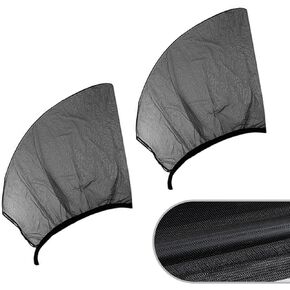2 Pack Car Front Window Sunshade Cover, Breathable Design, Durable Vehicle UV Protective Window Shades, Universal Automotive Privacy Window Shades Accessories for Most SUVs (Black)