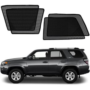 ظلال شمس نافذة السيارة تتناسب مع تويوتا 4runner 2010-2024 ， نافذة السيارة المغناطيسية الظل ستائر الخصوصية ، ودرع الشمس الشبكية ، حماية الطفل/الحيوانات الأليفة ، 4 مساءً