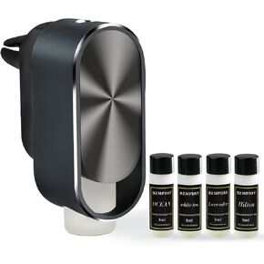 ناشر معطر الهواء الذكي - 3 أوضاع قابلة للتعديل ناشر السيارات الأوتوماتيكي للزيوت الأساسية مع تعبئة الزيوت الأساسية 4pcs