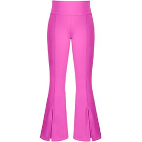 Girls Flare Leggings Split Hem Elastic Yoga Kids Casual Bell Bottoms Pants