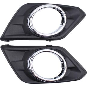 ApplianPar 2Pcs Front Driver and Passenger Side Fog Light Bezel Cover for Rogue 2014 2015 2016