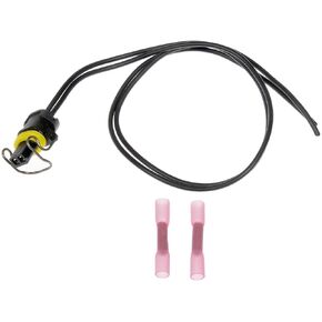 Dorman 645-1001 2 Wire Pigtail - Waterproof Male Connector With Female Terminals And Clip