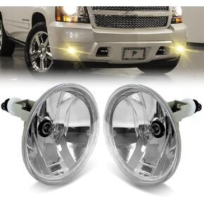 2Pcs Fog Lights Compatible With 2007-2014 Chevy Suburban/Tahoe/Avalanche/Camaro/Yukon/Yukon XL, 2015-2016 Colorado, 2015-2017 Silverado/GMC Acadia/Sierra Fog Lamps w/Bulbs 1 Pair of Fog Lights