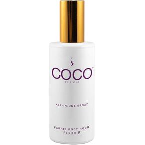 COCO by Stone 5oz All-in-One Spray (Figuier) Shake & Spray Formula for Fabric, Pillows, Interiors, Clothing, Home Fragrance Accessories, Room Perfume, Room Deodorizer, Vegan & Cruelty-Free