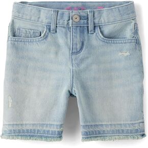 The Children's Place Girls' Denim Midi Shorts