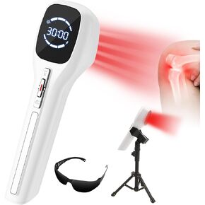 Red Light Therapy Promotes vasodilation & Lymphatic Circulation. Cold Laser Therapy Device with Infrared Dual Wavelength,Infrared Light Therapy with Four Modes & Angle Adjustment with Stand.