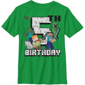 قميص عيد ميلاد Minecraft السعيد الخامس