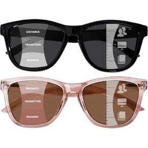 Progressive Reading Sunglasses for Women and Men Spring Hinges Multifocal Readers Sunglasses UV400 Protection