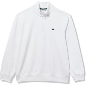 Lacoste Men's Non-Brushed Fleece Quarter Zip