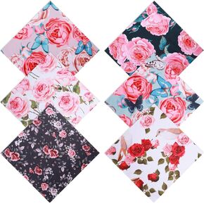 6 Pcs Thickened Glasses Cleaning Cloth Elegant Flower Design Eyeglass Clean Cloth Multi-Colored Glasses Lens Cleaner Cloth Safe Soft Wipes for Reusable Camera Lenses Cell Phone LCD TV Screens