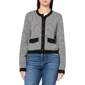 Brooks Brothers Women's Wool Blend Houndstooth Sweater Jacket