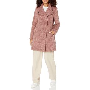 كينيث كول للسيدات Houndstooth Wool Blend Coat Coat