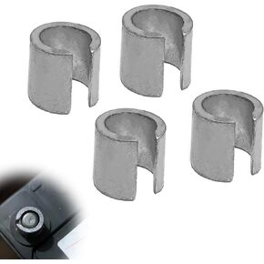 Battery Post Terminal Shims, 2 Pairs Universal Car Battery Negative Battery Terminal Adapter Positive Post Shim Lead, Battery Terminal Connectors Anode Cathode Adaptor Sleeves for Car Truck