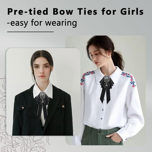 علاقات القوس القابلة للتعديل مسبقًا للنساء والرجال ، الشريط القوطية القوطية TIE BIG BOWKNOT Girls Bowtie للحفلة in Kuwait