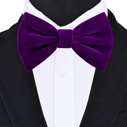 Branduce Velvet Bow Ties for Men Adjustable Pre-tie Bowtie Tuxedo Bowties for Wedding in Saudi Arabia