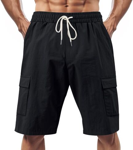 السراويل القصيرة غير الرسمية شورت شاطئ شاطئ الصيف مرنة الخصر in Kuwait