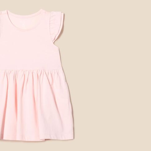 Amazon Essentials Girls and Toddlers' Ruffle Jersey Dress, Pack of 3 in Saudi Arabia