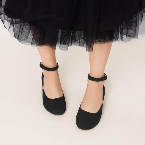 DREAM PAIRS Girls Dress Shoes Low Wedge Heels Ankle Strap Wedding Flower Party Pump for Toddler Little Big Kid in Saudi Arabia