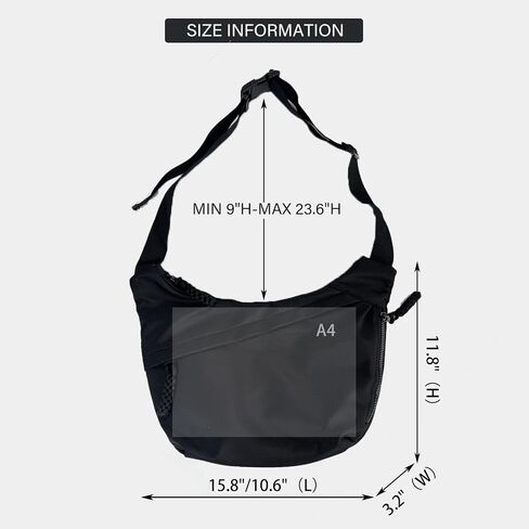 Crescent Bag for Women Men Luna Crossbody Hobo Bags Nylon Moon Dumpling Bag Adjustable Shoulder Lightweight in Saudi Arabia