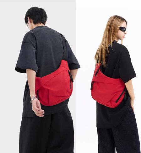 Crescent Bag for Women Men Luna Crossbody Hobo Bags Nylon Moon Dumpling Bag Adjustable Shoulder Lightweight in Saudi Arabia