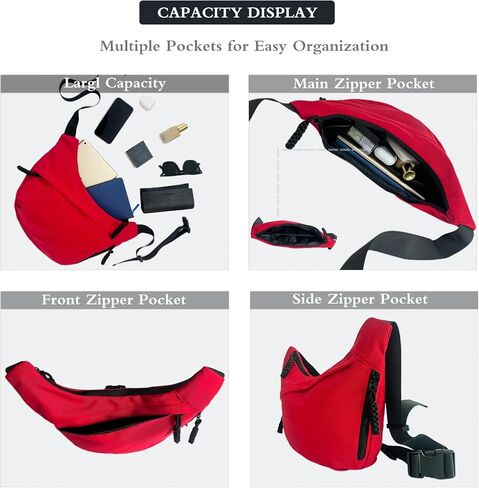 Crescent Bag for Women Men Luna Crossbody Hobo Bags Nylon Moon Dumpling Bag Adjustable Shoulder Lightweight in Saudi Arabia
