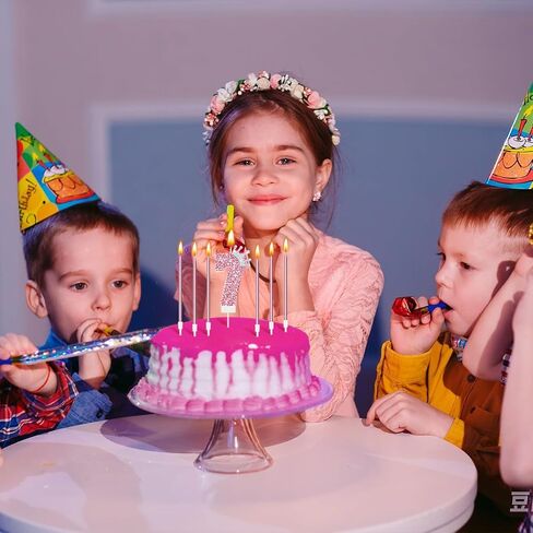 Mtlee رقم 6 شمعة لفتاة كعكة عيد ميلاد ، ولي العهد اللامع اللامعة الكعكة السادسة شمعة مع الترتر لصالح الأميرة زخرفة لوازم اللوازم in Kuwait