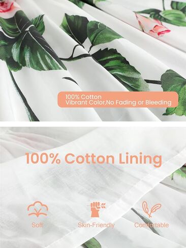 ALLOVIN Girls and Toddler 100% Cotton Sleeveless Hawaiian A-Line Dress – Floral Summer Sundress for Beach Vacation 2-12Y in Saudi Arabia