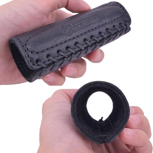 Leather Motorcycle Handlebar Grip Covers, No Fringe Brake Clutch Covers for HD Motorcycles in Kuwait