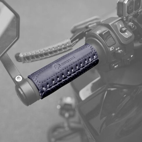 Leather Motorcycle Handlebar Grip Covers, No Fringe Brake Clutch Covers for HD Motorcycles in Kuwait