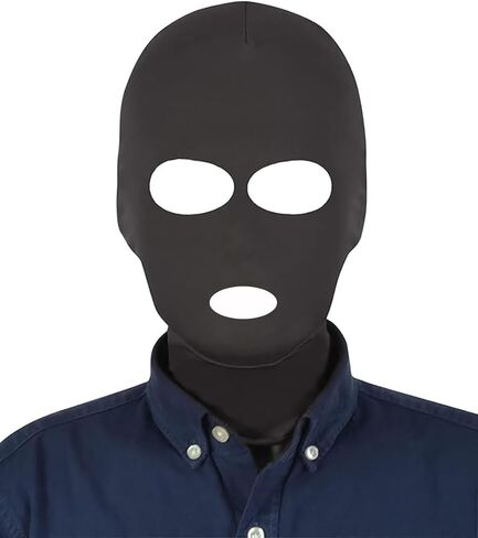 Unisex 3 Hole Full Face Mask Cover Elastic Breathable Halloween Masquerade Cosplay Costume Zentai Hood in Saudi Arabia