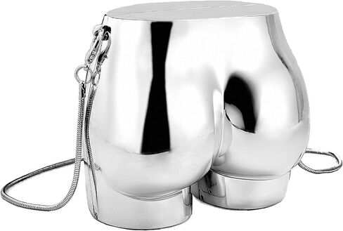 Design Evening Clutch Handbags Mini Silver Acrylic Purse for Women Novelty Funny Silver Crossbody Unique Shoulder Bag in Kuwait