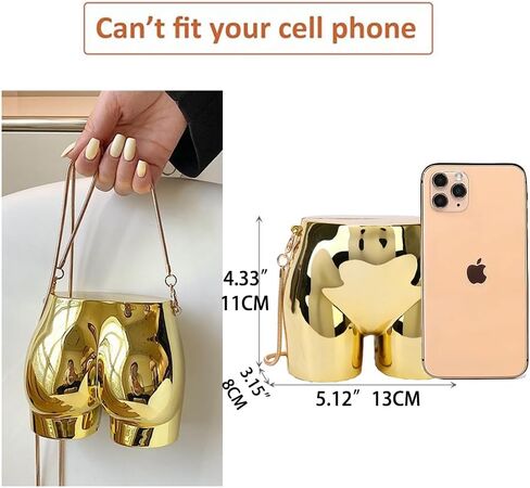 Design Evening Clutch Handbags Mini Silver Acrylic Purse for Women Novelty Funny Silver Crossbody Unique Shoulder Bag in Kuwait