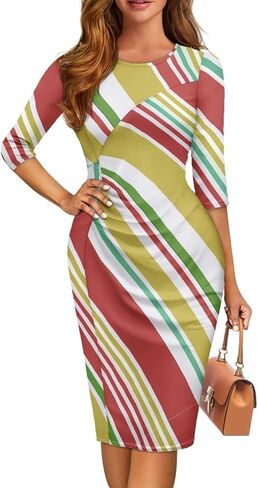 Vintage Houndstooth Dresses for Women 1950s Dres Audrey Style Dresses Elegant Midi Dress Retro Dress in Saudi Arabia