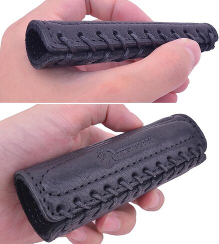 Leather Motorcycle Handlebar Grip Covers, No Fringe Brake Clutch Covers for HD Motorcycles in Kuwait