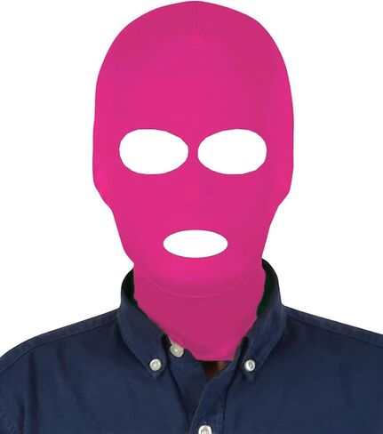 Unisex 3 Hole Full Face Mask Cover Elastic Breathable Halloween Masquerade Cosplay Costume Zentai Hood in Saudi Arabia