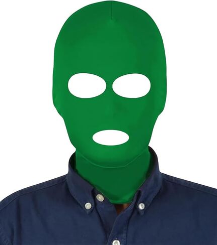 Unisex 3 Hole Full Face Mask Cover Elastic Breathable Halloween Masquerade Cosplay Costume Zentai Hood in Saudi Arabia