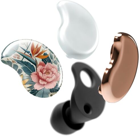 CURVD Cliq Earplugs with Swappable Covers, Stylish Noise Reduction for Concerts, Noise Sensitivity & More. Customizable Colors & Patterns, Reusable Ear Plugs with Aluminum Travel Case & 5 Tip Sizes in Saudi Arabia