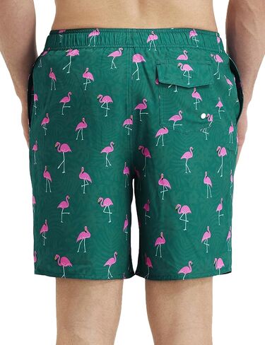Mens Swim Trunks with Compression Liner 8 inch Quick-Dry Lightweight 2 in 1 Board Shorts 4-Way Stretch UPF 50+ in Saudi Arabia