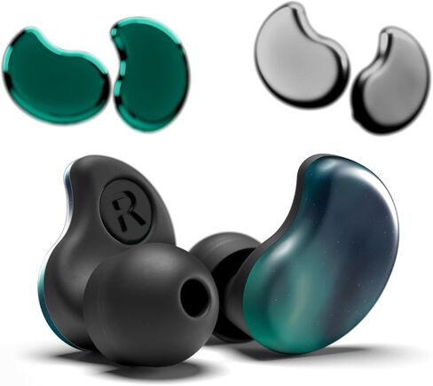 curvd cliq سدادات الأذن مع أغطية قابلة للتبديل ، تخفيض ضوضاء أنيقة للحفلات الموسيقية ، حساسية الضوضاء والمزيد. ألوان وأنماط قابلة للتخصيص ، مقابس أذن قابلة لإعادة الاستخدام مع علبة سفر الألمنيوم و 5 أحجام طرف in Kuwait