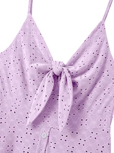 IFFEI Mommy and Me Matching Dresses Womens Eyelet Lace Midi Sundress Sleeveless Summer Dress for Casual Holiday Outfits in Saudi Arabia