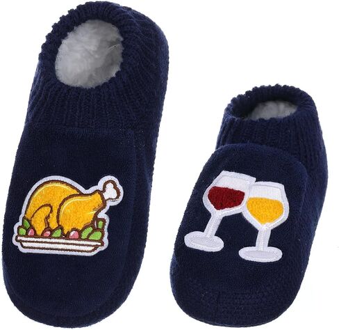 Zyzx Funny Slipper Scleps with Grippers Winter Winter Warm Slippers Slippers Cute Non Slip Hous in Kuwait