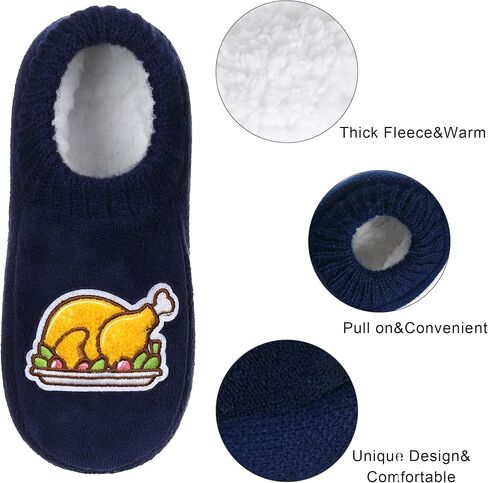 Zyzx Funny Slipper Scleps with Grippers Winter Winter Warm Slippers Slippers Cute Non Slip Hous in Kuwait