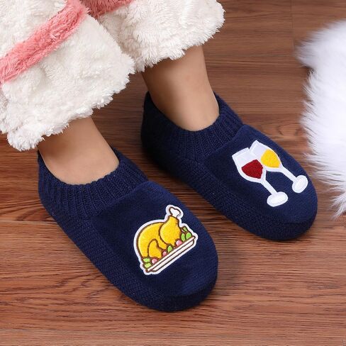 Zyzx Funny Slipper Scleps with Grippers Winter Winter Warm Slippers Slippers Cute Non Slip Hous in Kuwait