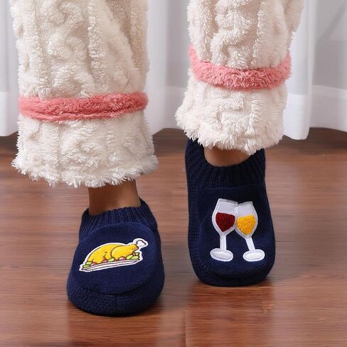 Zyzx Funny Slipper Scleps with Grippers Winter Winter Warm Slippers Slippers Cute Non Slip Hous in Kuwait