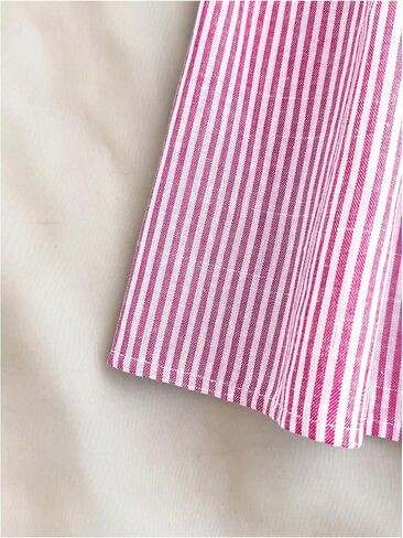 Milumia Girl's Striped Ruched Strapless Sleeveless Flared A Line Mini Tube Dresses in Saudi Arabia