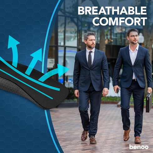 Height Increase Insoles for Men & Women (1 Inch) Half Shoe Lift Insert, Comfortable Instant Height Boost (M8-9.5/W9.5-11) in Kuwait