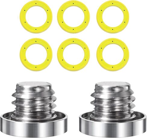 GlückMarine 79953 2 Pcs Boat Gear Case Drain Screws with Seals for Mercury Marine Outboard and MerCruiser Stern Drive replace 10-79953 10-79953A2 Lower Unit Oil Drain Plugs in Kuwait
